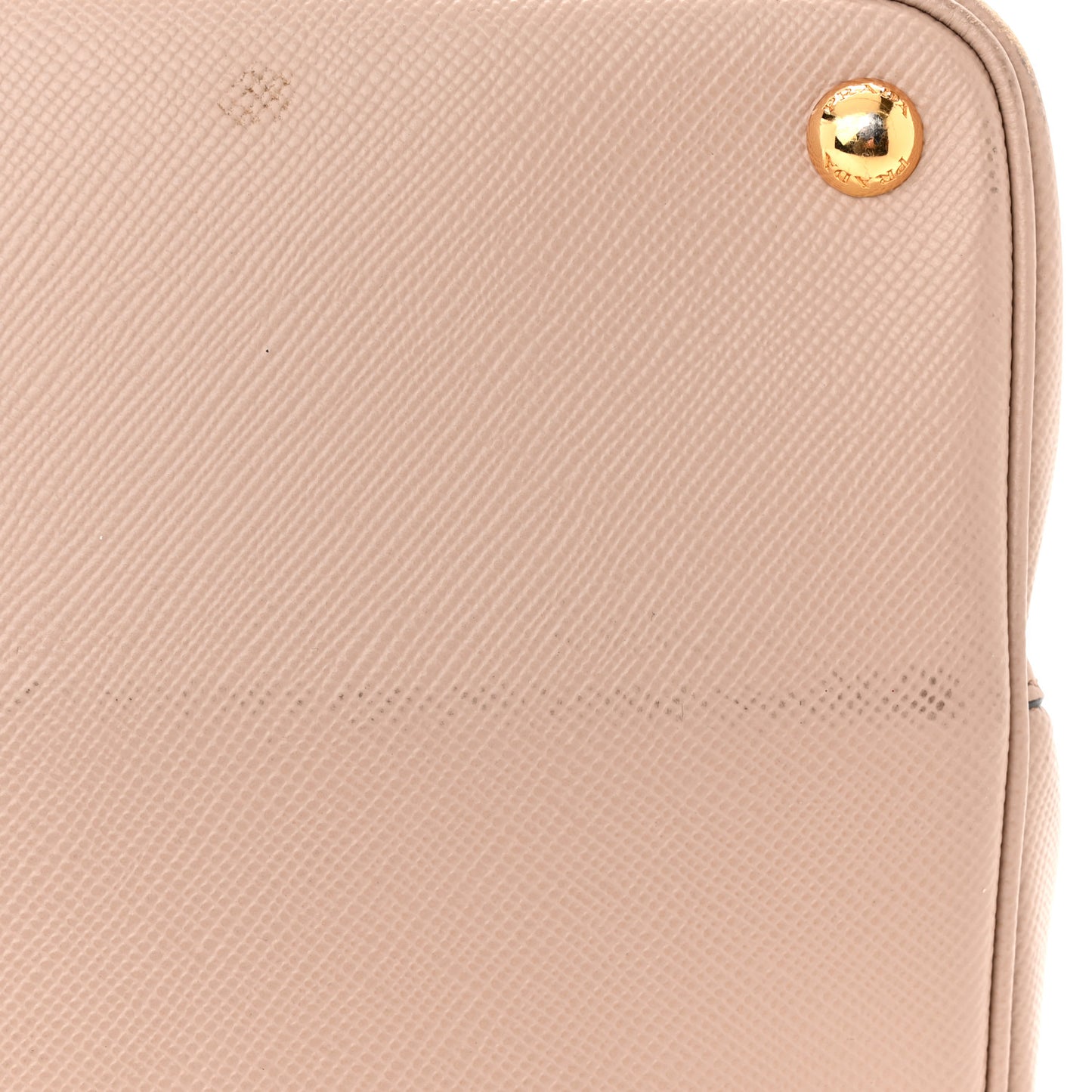 Saffiano Cuir Large Double Bag Cammeo