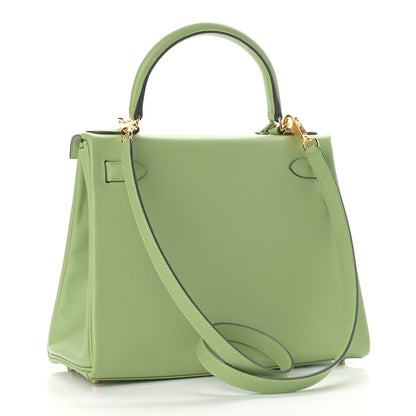 Hermes Evercolor Kelly Retourne 28 Vert Criquet 2 of 10
