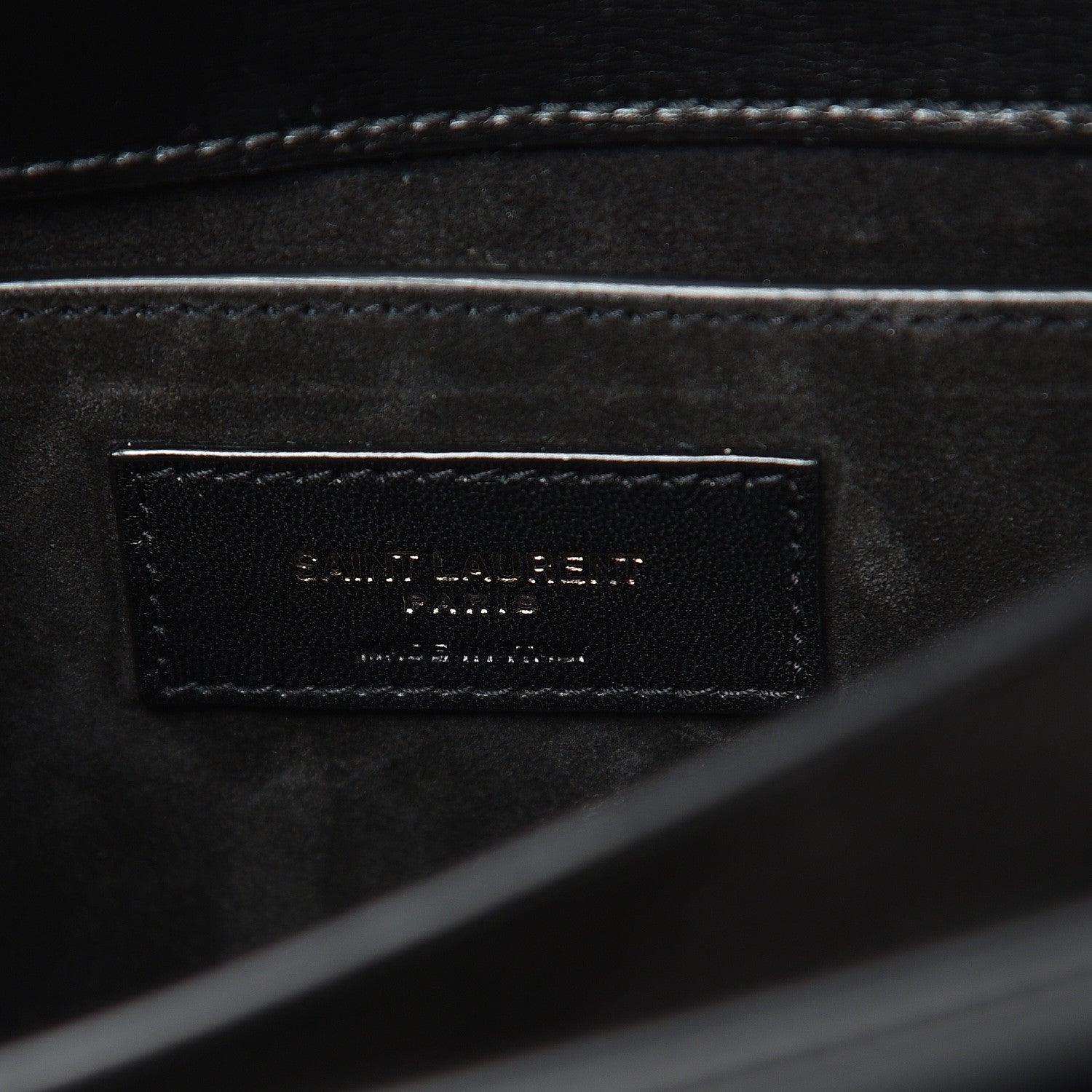 Saint Laurent Calfskin Medium Monogram Sunset Black 6 of 9