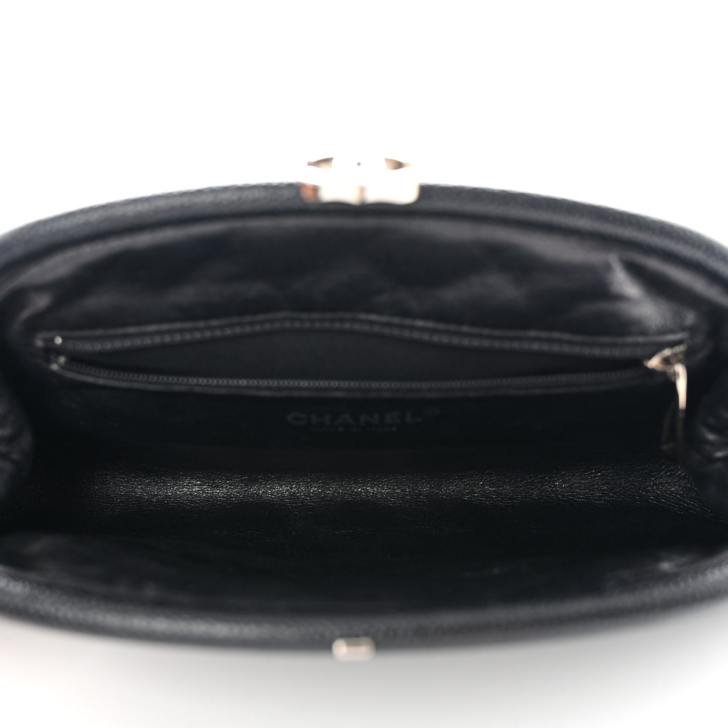 Caviar Quilted Timeless Clutch Black