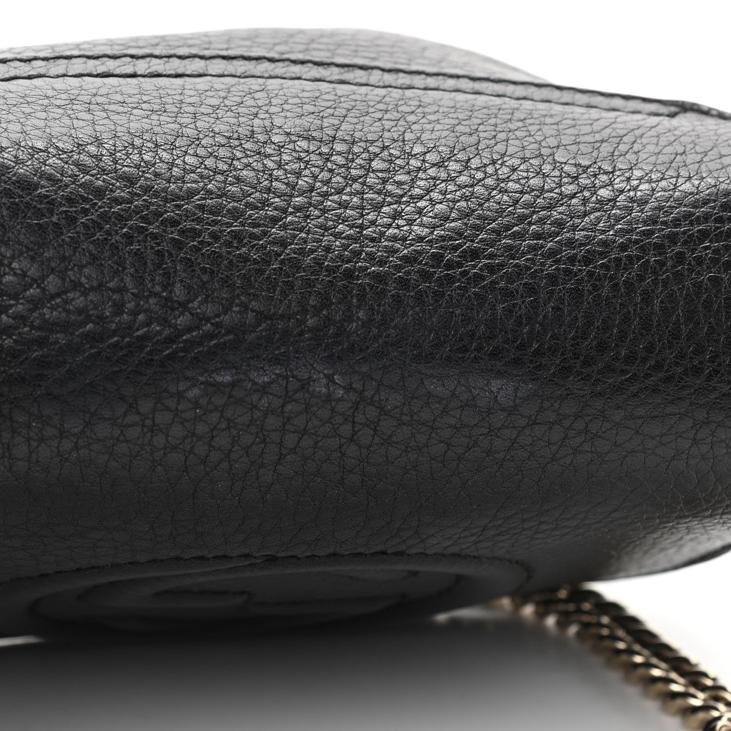 Gucci Pebbled Calfskin Small Soho Flap Crossbody Black 13 of 16