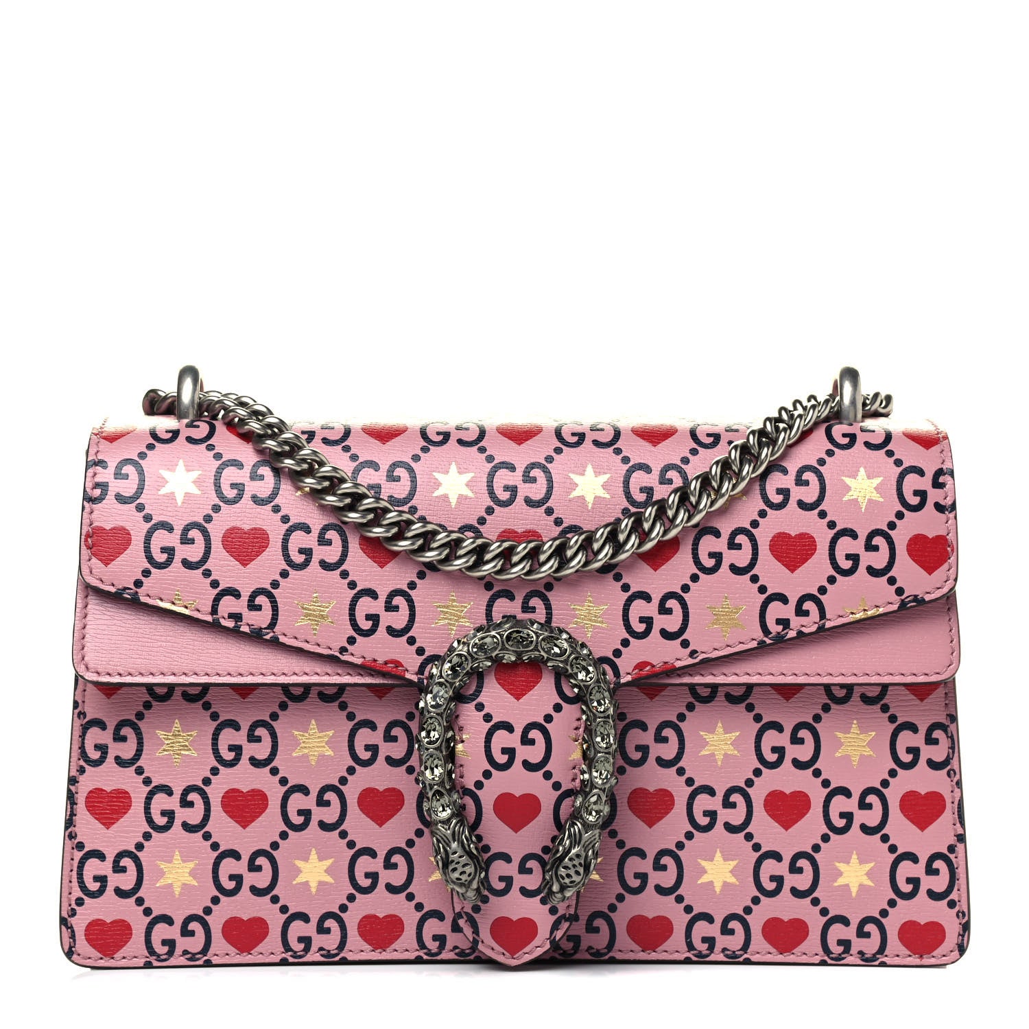 Gucci Calfskin Valentine's Day Exclusive Small Dionysus Bag Pink 1 of 4