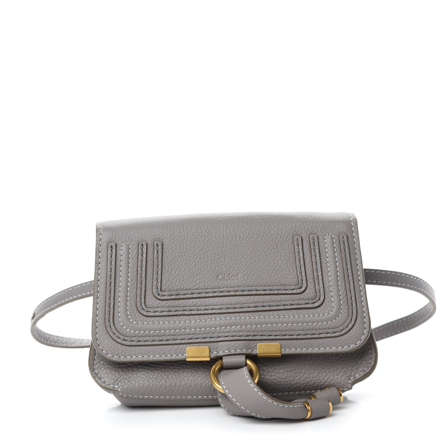 Chloe Calfskin Marcie Convertible Belt Bag Cashmere Grey 1 of 10
