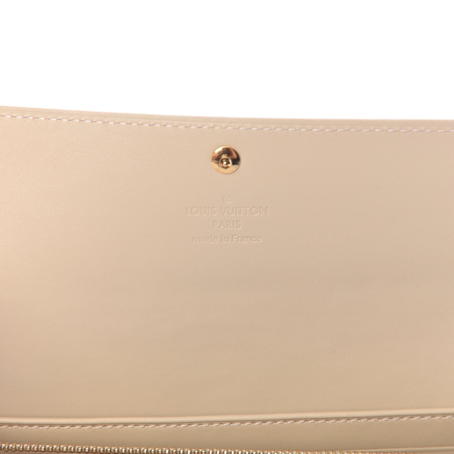 Vernis Sarah Wallet Blanc Corail