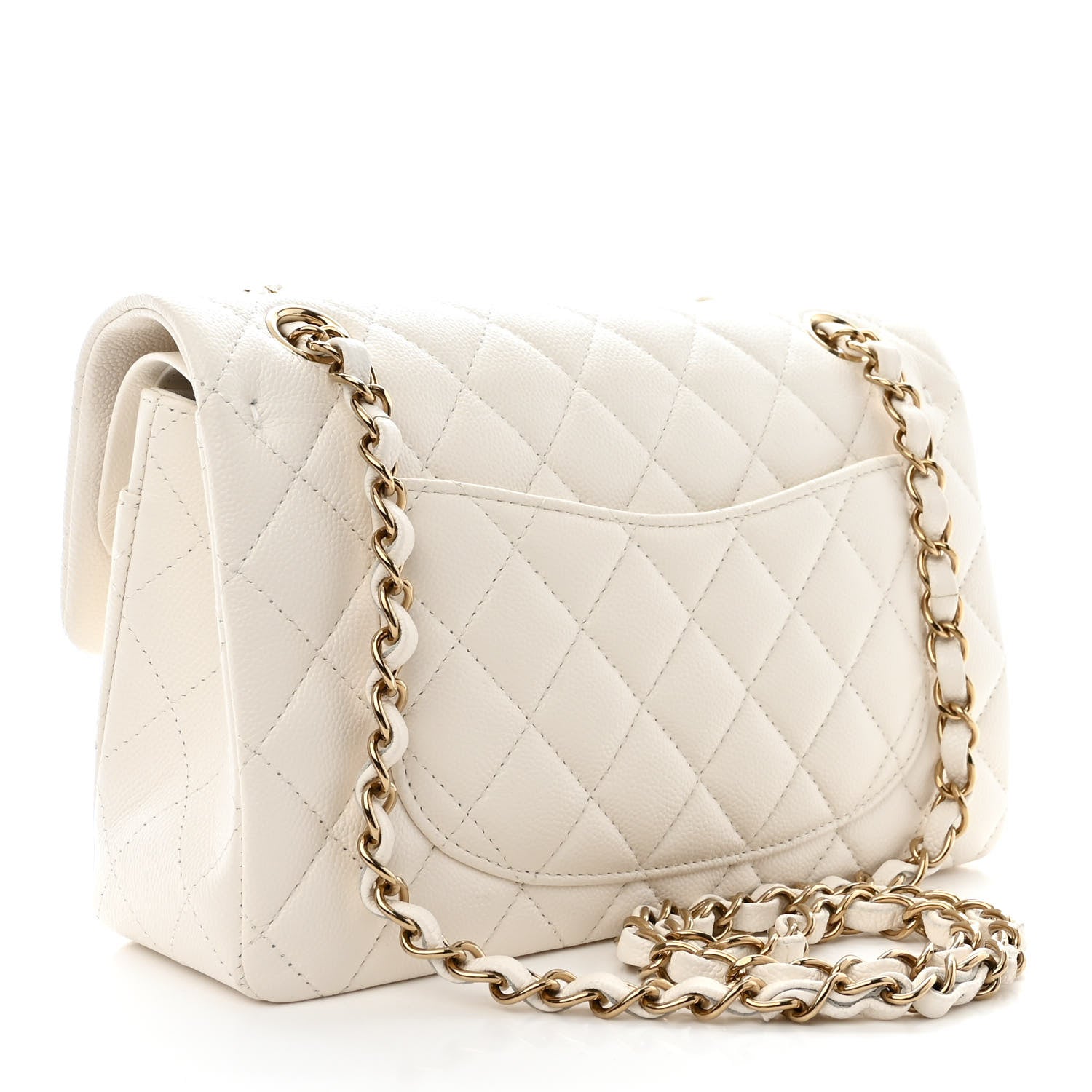 Chanel Caviar Quilted Small Double Flap White 3 of 10