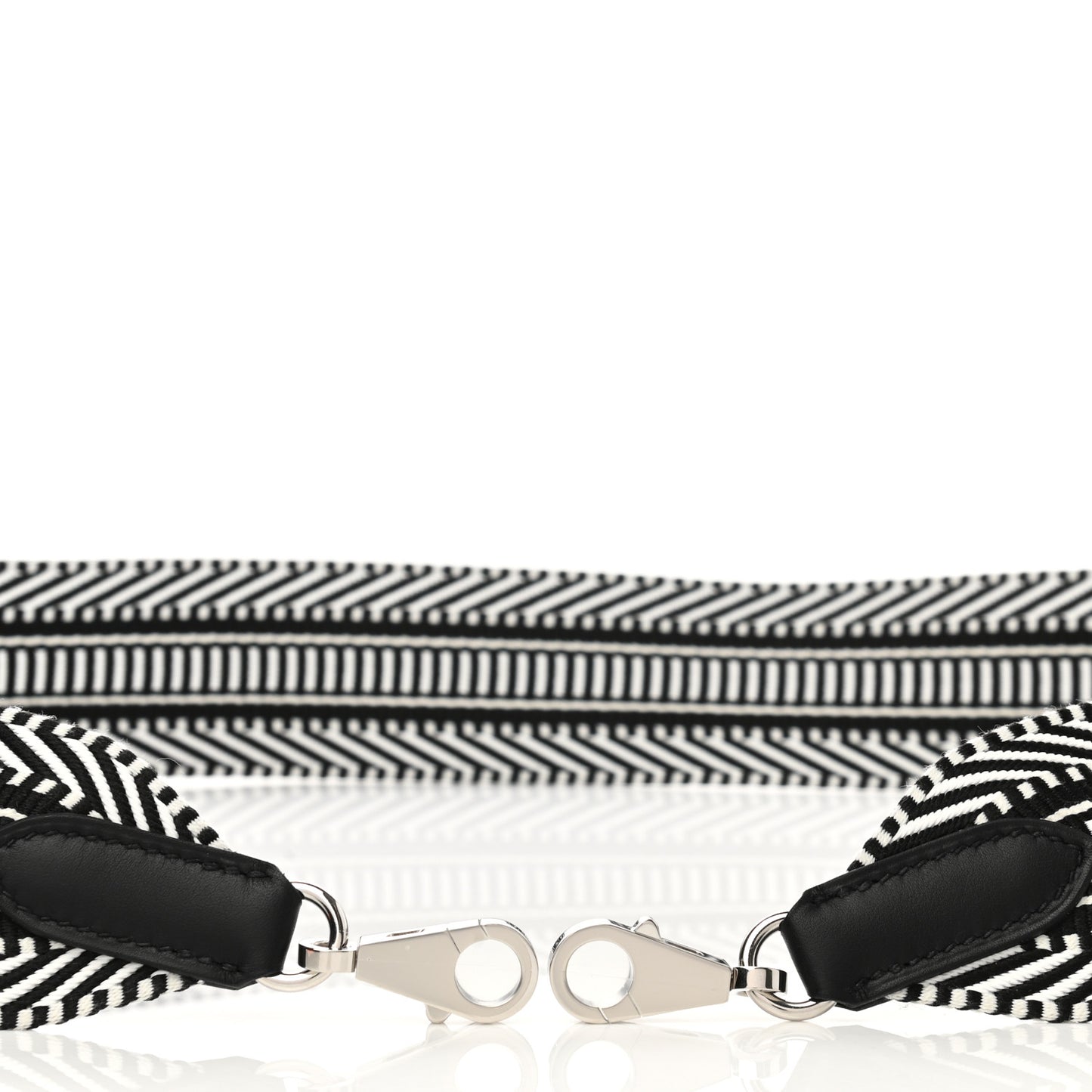 Toile Swift 50mm Sangle Cavale Shoulder Strap Black Ecru