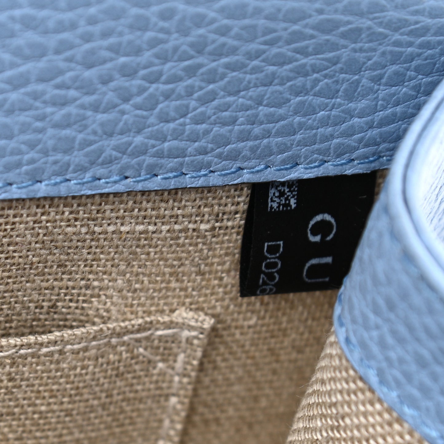 Dollar Calfskin Small Interlocking G Shoulder Bag Mineral Blue