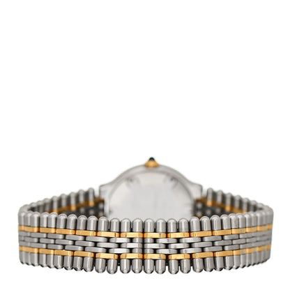 Cartier Stainless Steel 18K Yellow Gold 28mm Must De 21 Bullet Link Quartz Watch 3 of 4