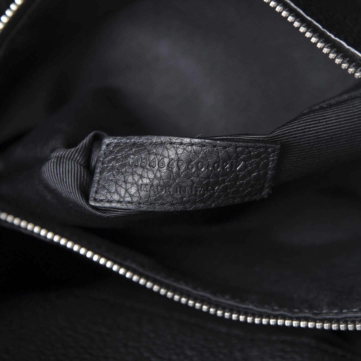 Grained Calfskin Small Supple Sac De Jour Black