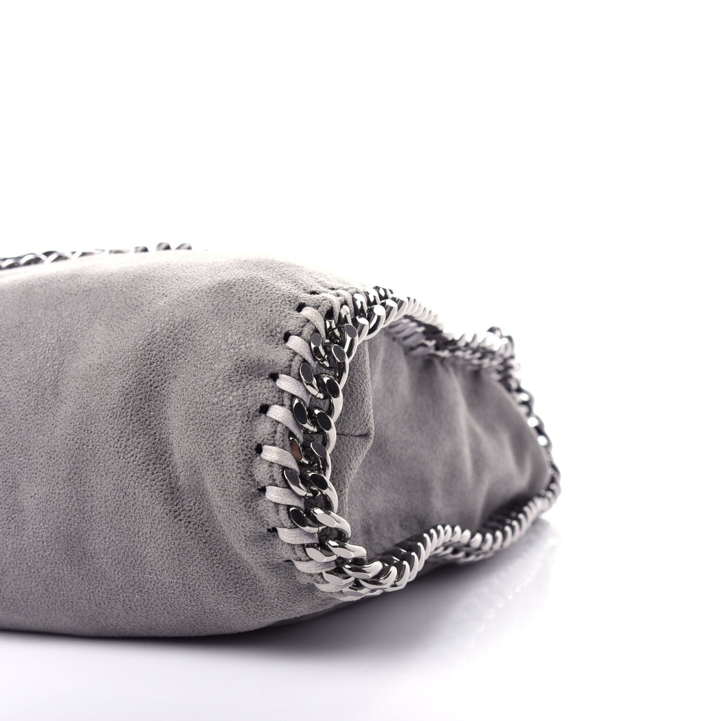 Shaggy Deer Falabella Fold Over Tote Grey