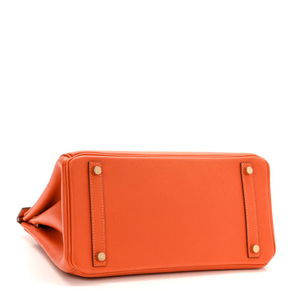 Hermes Epsom Birkin 30 Orange 4 of 11