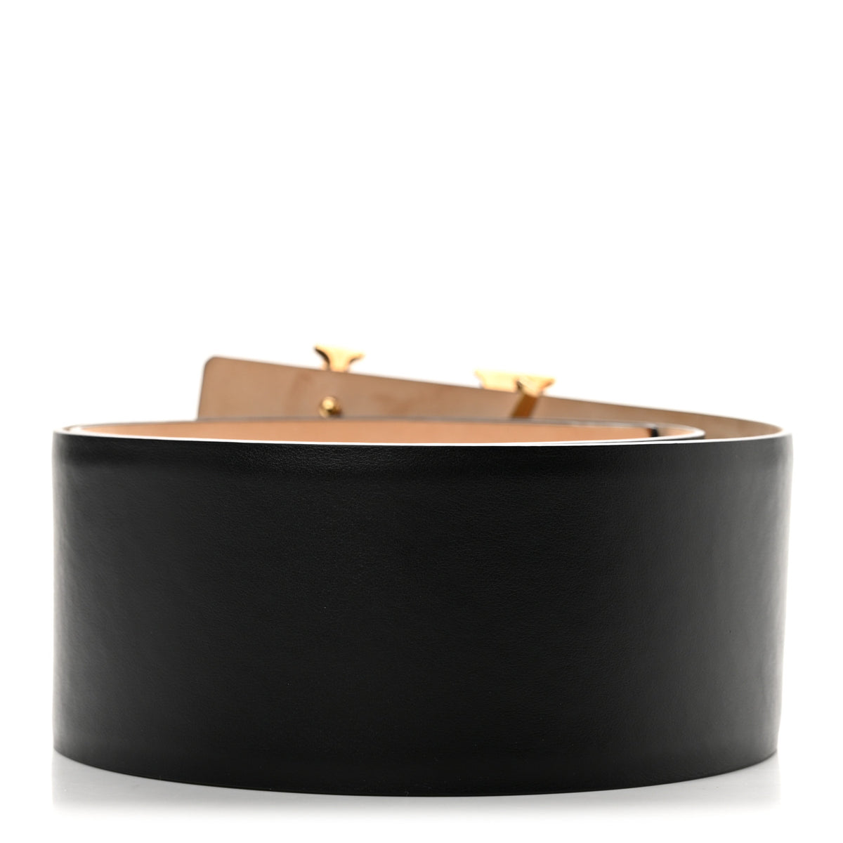 Calfskin 65mm Virtus Wide Belt 85 34 Black