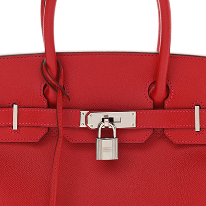 Hermes Epsom Birkin 30 Rouge Casaque 9 of 9