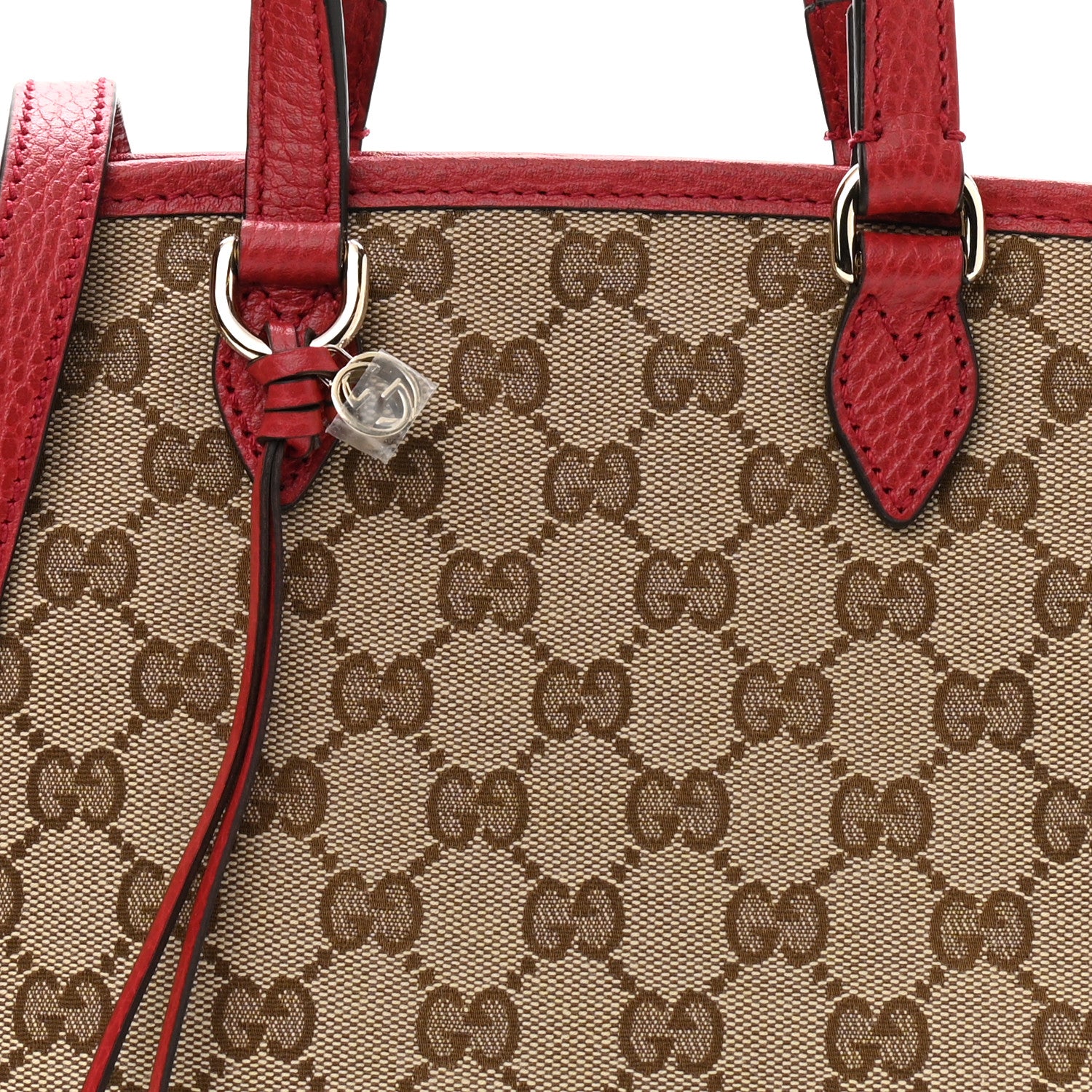 Gucci Monogram Small Bree Tote Red 8 of 10