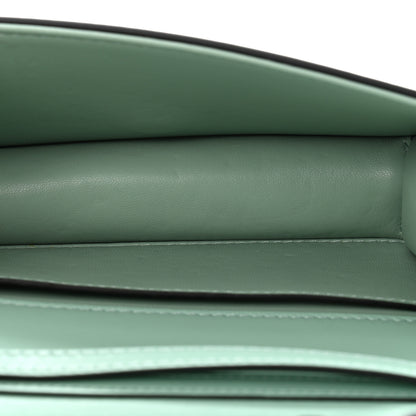 Valentino Garavani Calfskin Crystal Vlogo Loco Shoulder Bag Morning Dew 5 of 13