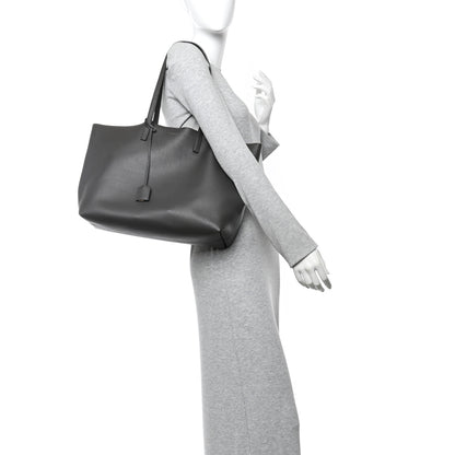 Saint Laurent Calfskin Large Shopping Tote Asphalt 2 of 14