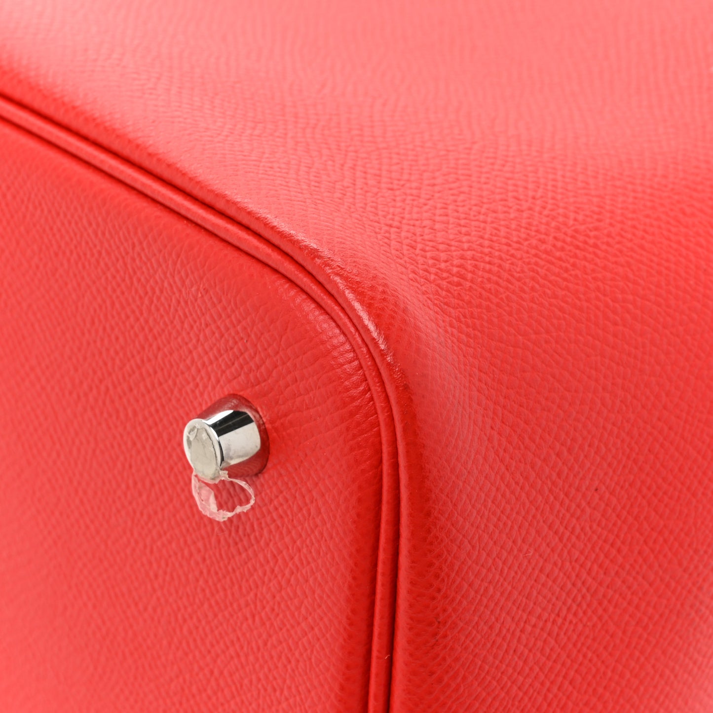 Epsom Tressage De Cuir Picotin Lock 22 MM Rouge Coeur Bleu du Nord Rouge H