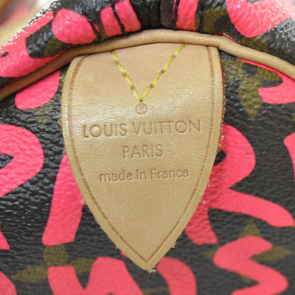 Louis Vuitton Monogram Graffiti Speedy 30 Fuchsia 8 of 11