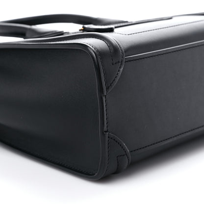 Celine Smooth Calfskin Nano Luggage Black 9 of 14