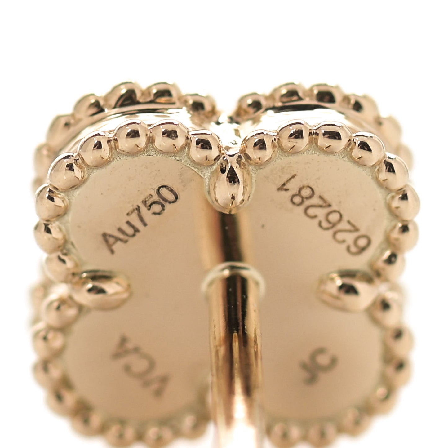 18K Yellow Gold Mother of Pearl Sweet Alhambra Earrings