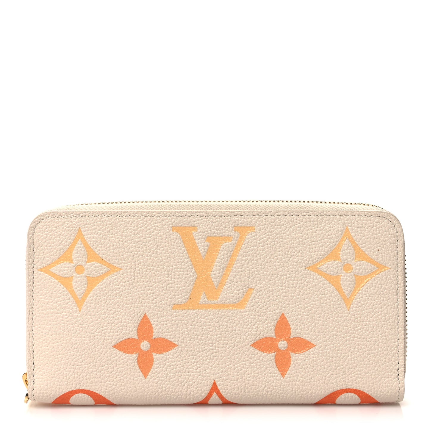 LOUIS VUITTON Empreinte Monogram Giant By The Pool Zippy Wallet Cream Saffron