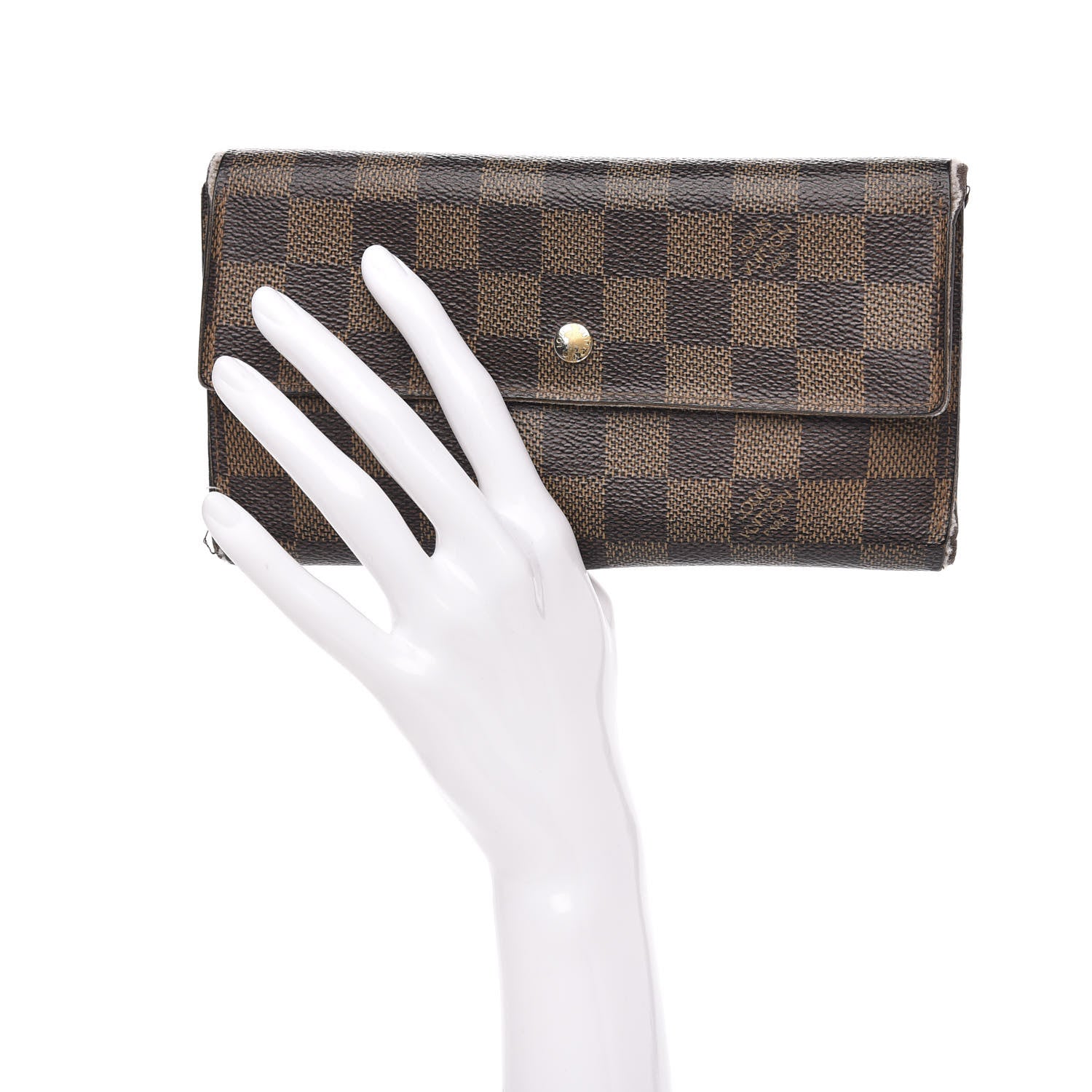 Louis Vuitton Damier Ebene Porte Tresor International Wallet 2 of 16