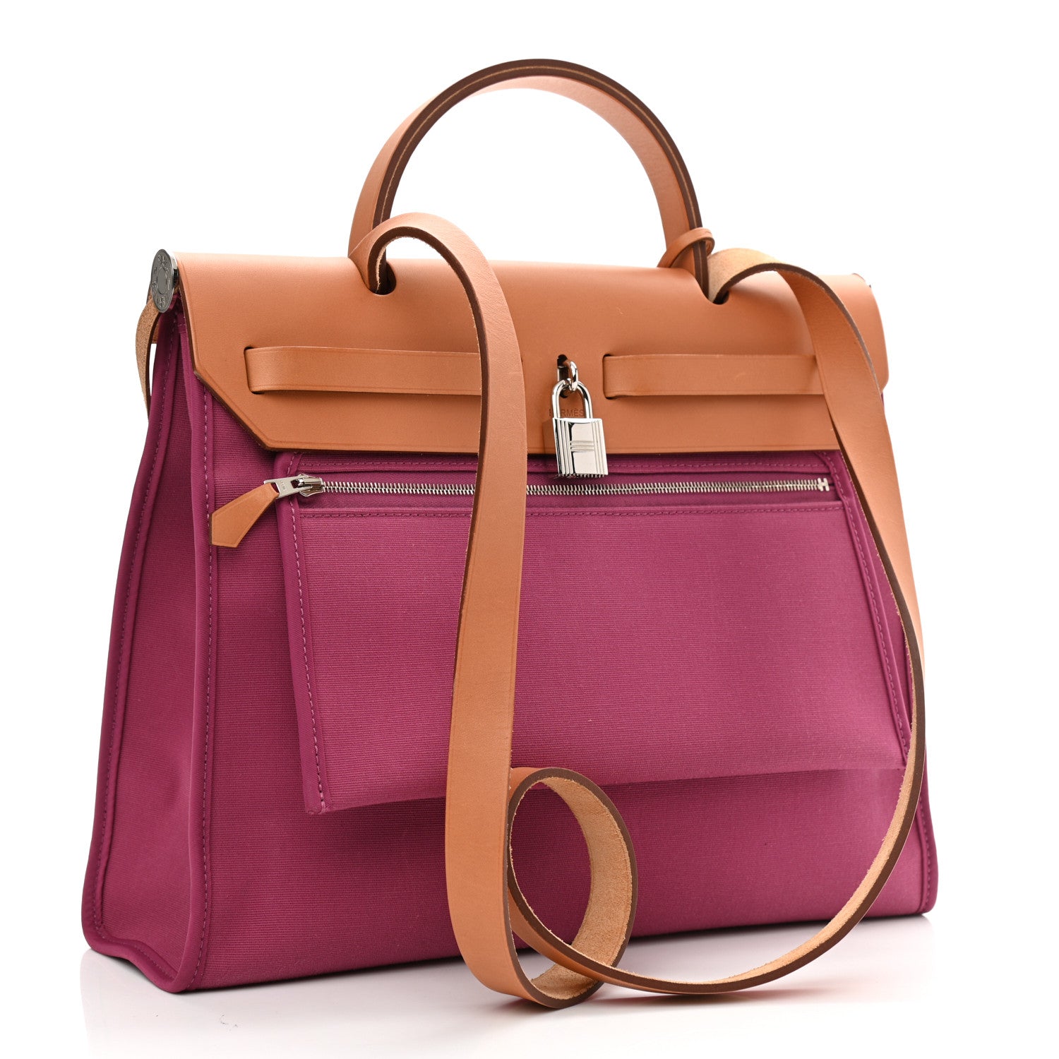 Hermes Vache Hunter Toile Herbag Zip 31 PM Tosca 3 of 13