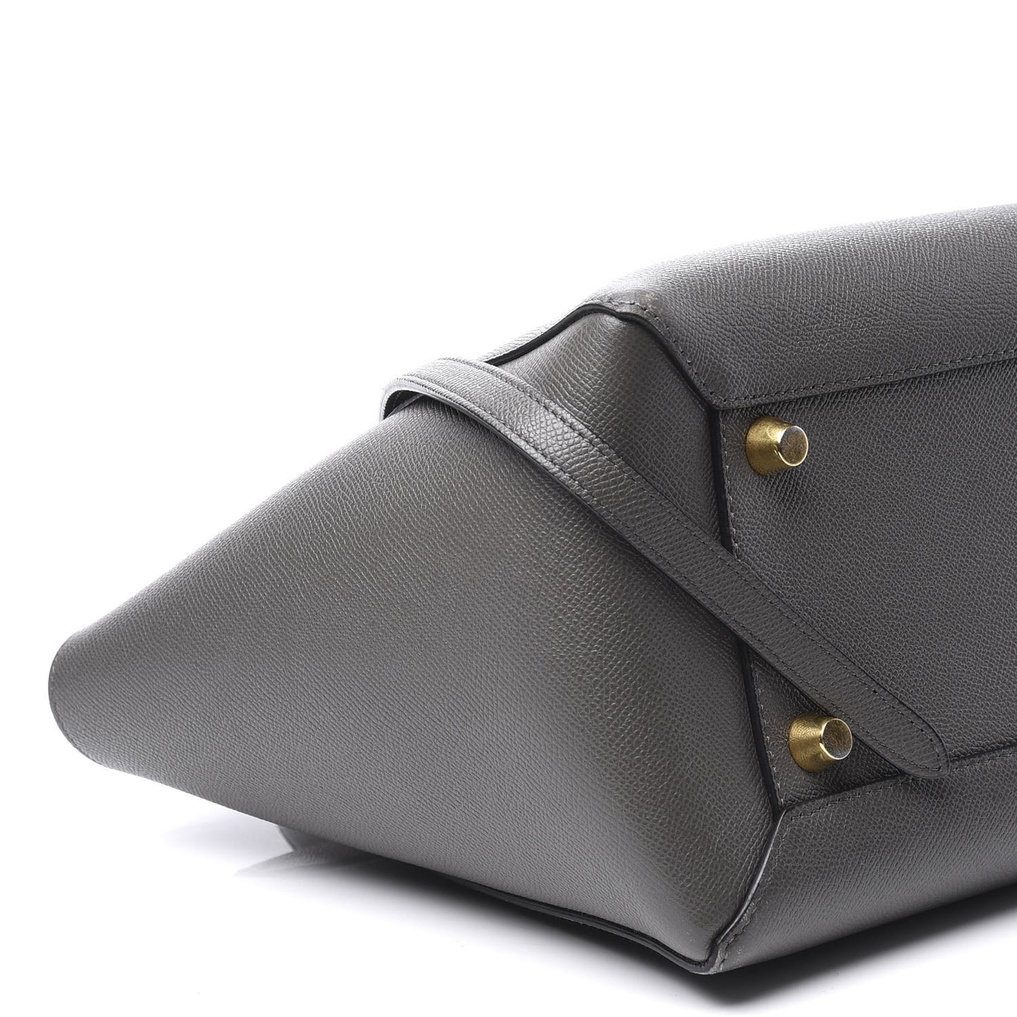 Grained Calfskin Mini Belt Bag Grey