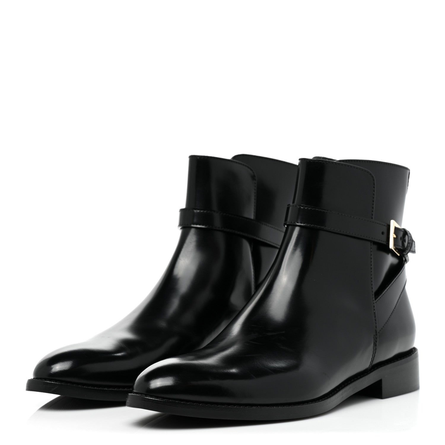 Louis Vuitton Calfskin Monogram Flat Ankle Boots 38 Black 3 of 13