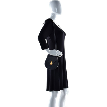 Bottega Veneta Palmellato Calfskin Rounded Belt Bag Black 2 of 9