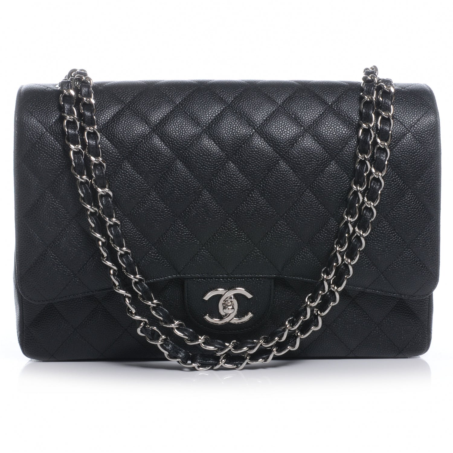 Chanel Caviar Quilted Maxi Double Flap Black 1 of 9