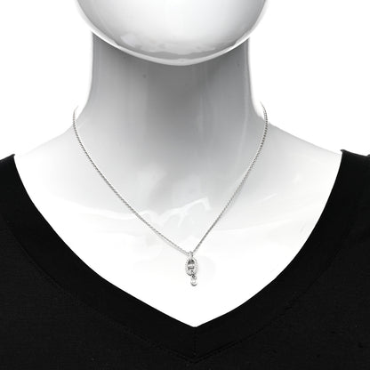 Hermes 18K White Gold Diamond PM Chaine d'Ancre Enchainee Necklace 2 of 5