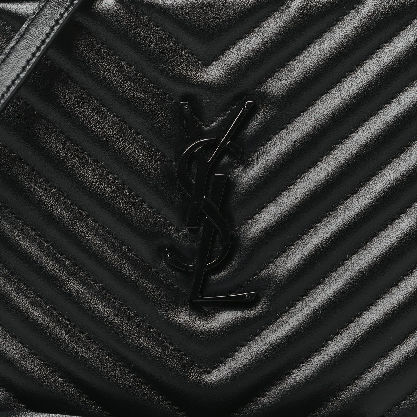 Calfskin Matelasse Monogram Monochrome Lou Camera Bag Black