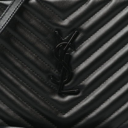Saint Laurent Calfskin Matelasse Monogram Monochrome Lou Camera Bag Black 8 of 10