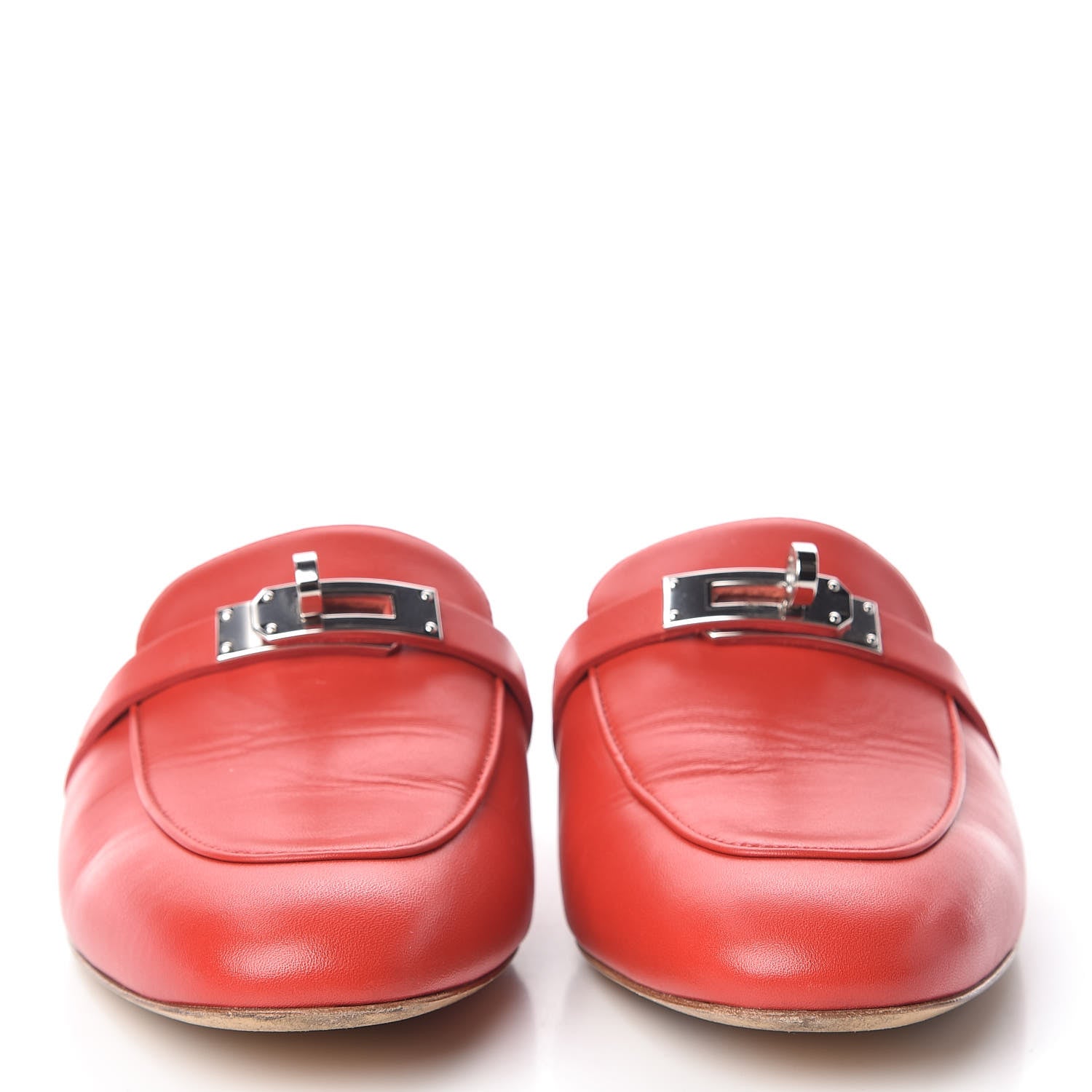 Hermes Calfskin Oz Mules 38 Pavot 2 of 15
