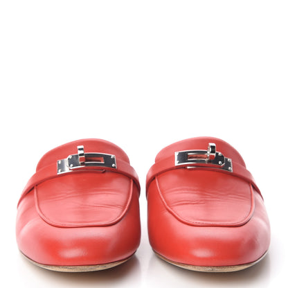 Hermes Calfskin Oz Mules 38 Pavot 2 of 15