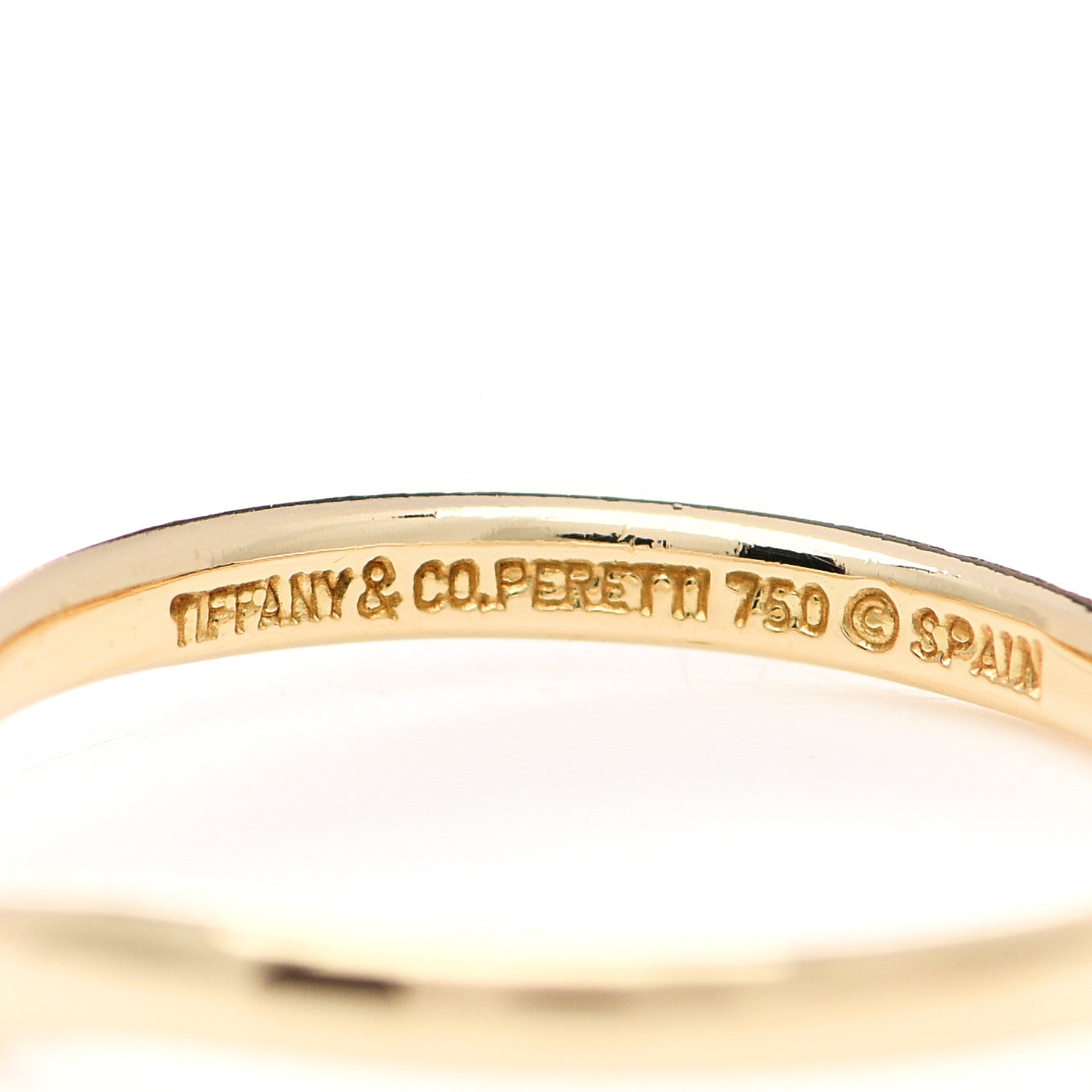 Tiffany 18K Yellow Gold Elsa Peretti Wedding Band Ring 51 5.75 4 of 4