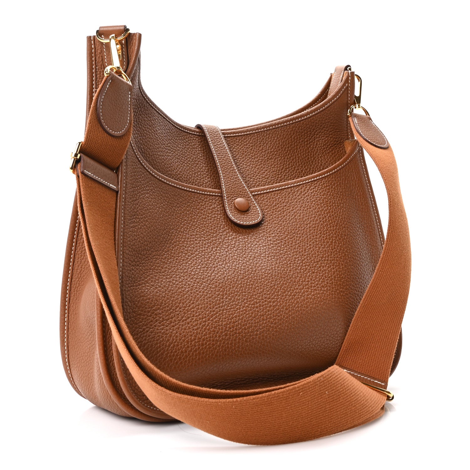 Hermes Taurillon Clemence Evelyne III GM Gold 3 of 10