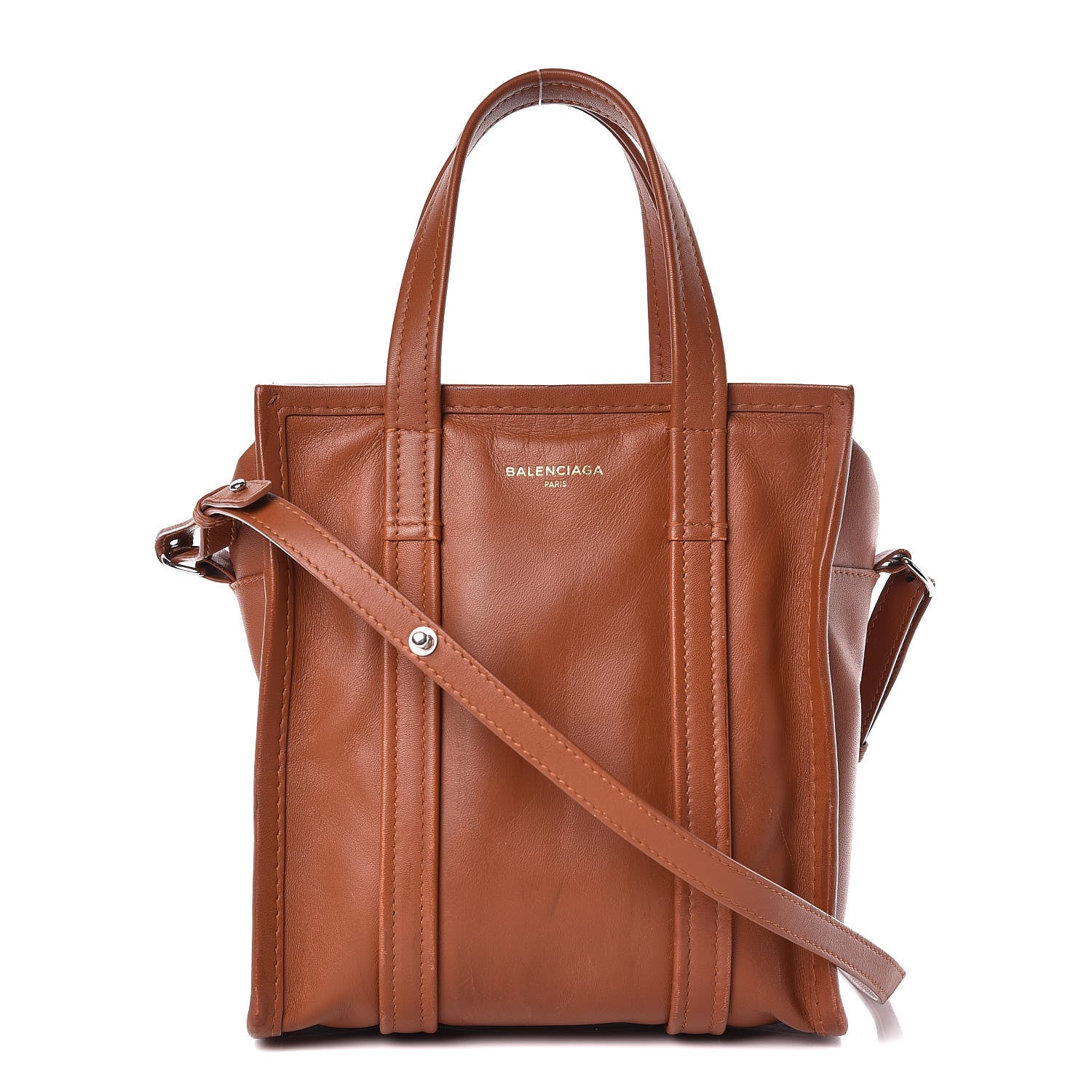 Balenciaga Agneau XS Bazar Shopper Tote Marron Fauve 1 of 19