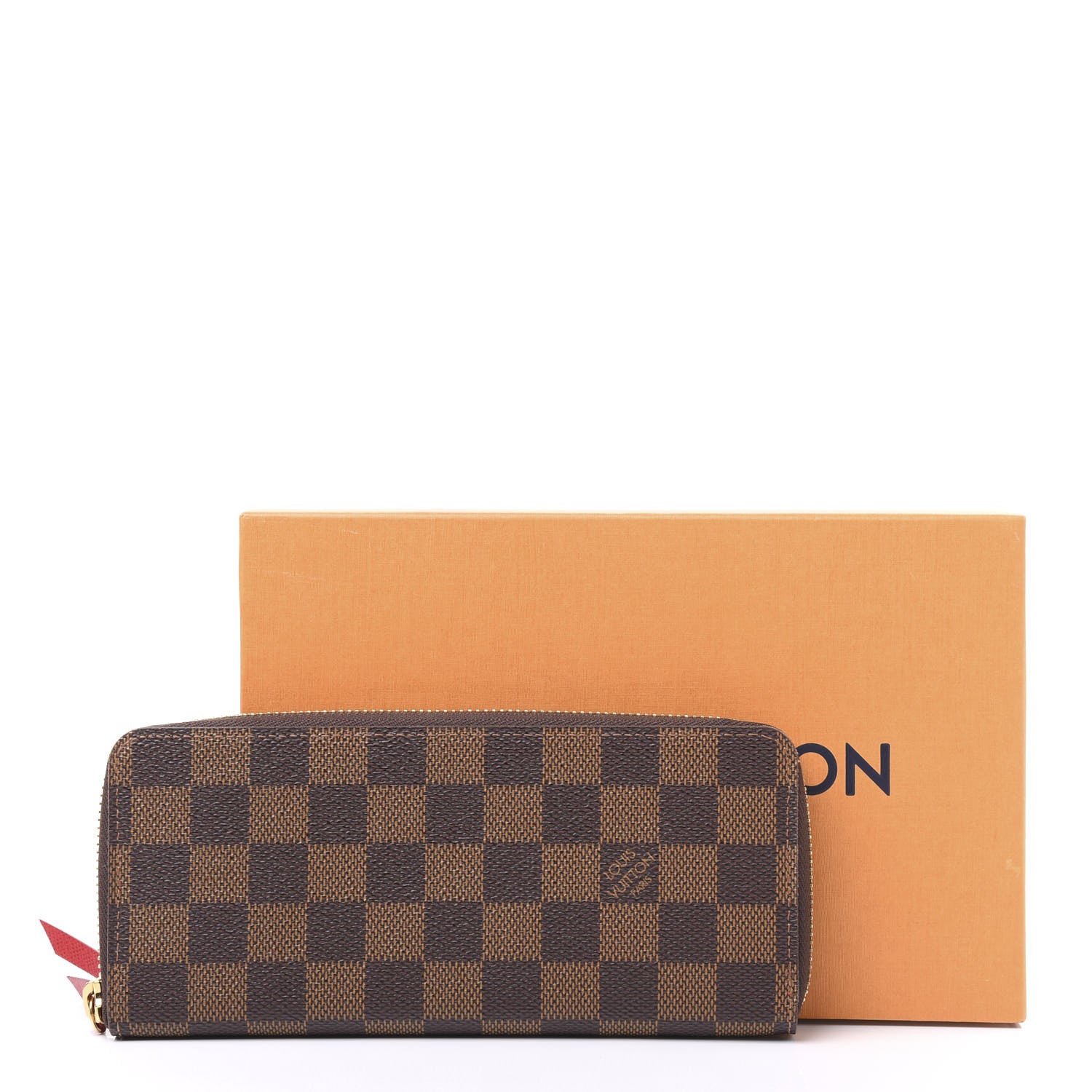 Louis Vuitton Damier Ebene Clemence Wallet Cherry 9 of 9