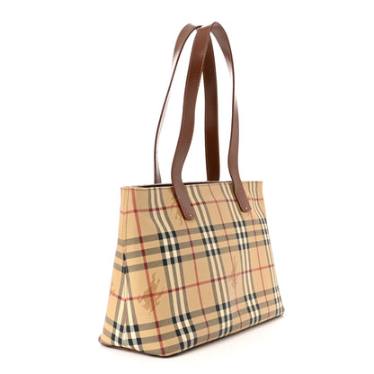 Burberry Haymarket Check Small Tote Brown 3 of 11