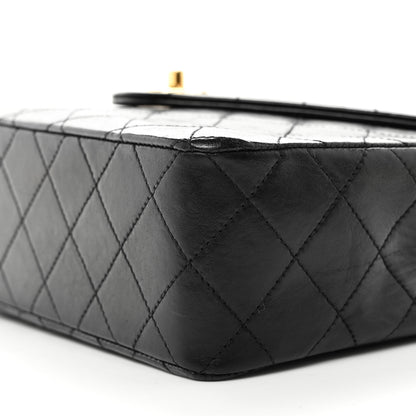 Chanel Lambskin Diamond Stitch Envelope Single Flap Black 8 of 9