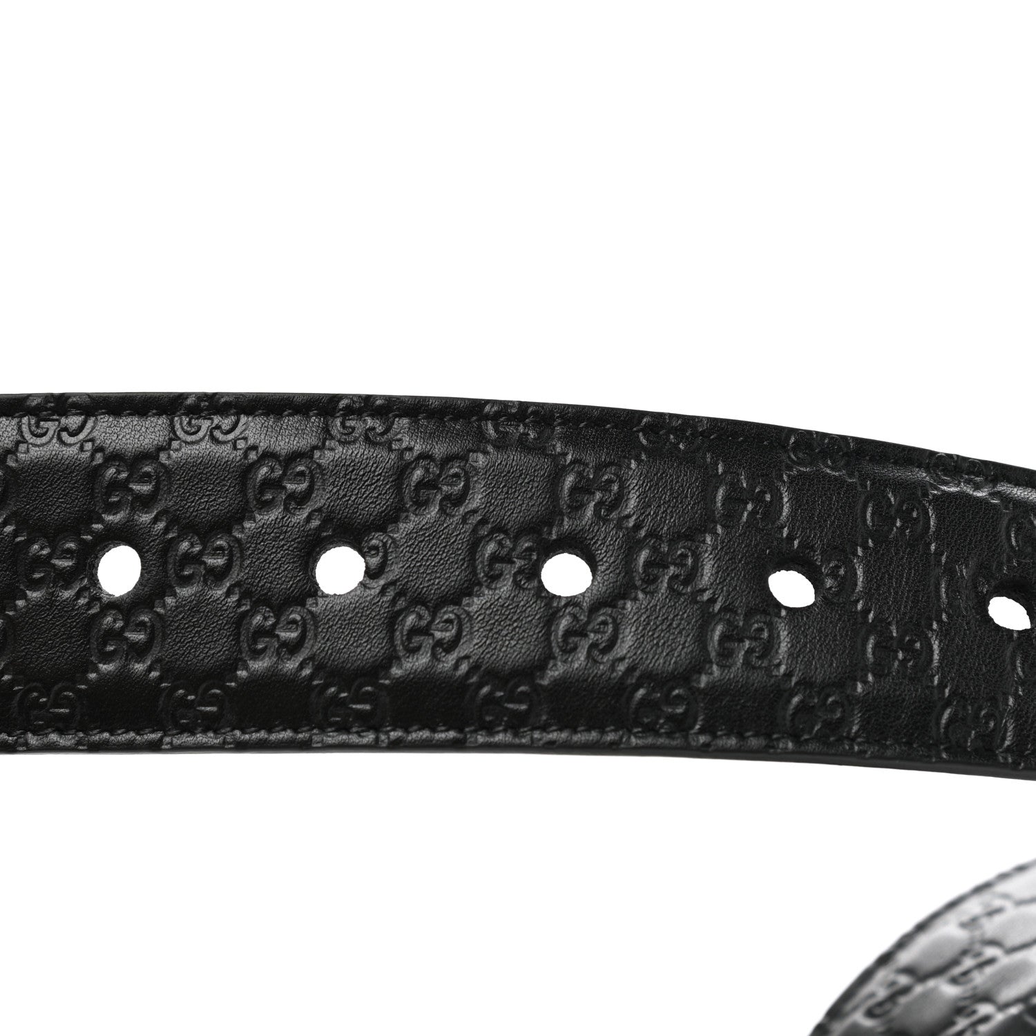 Gucci Rubber Guccissima Belt 95 38 Black 4 of 5