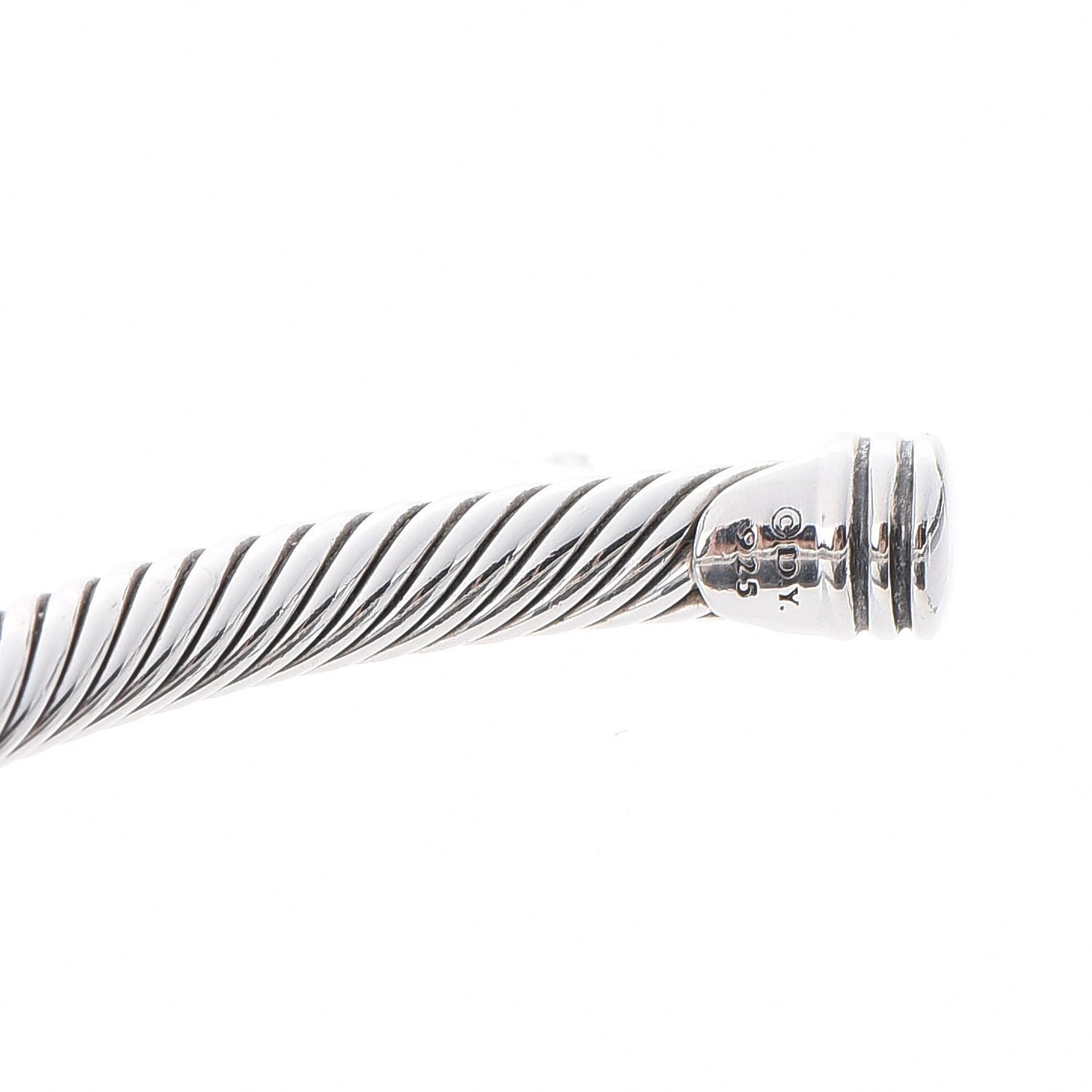 Sterling Silver Diamond 4mm X Cable Bracelet