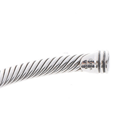 David Yurman Sterling Silver Diamond 4mm X Cable Bracelet 4 of 4