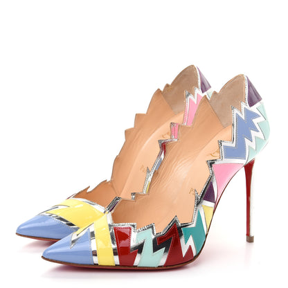 Christian Louboutin Specchio Patent Explotek 100 Pumps 36.5 Lavender 3 of 13