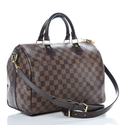 Louis Vuitton Damier Ebene Speedy Bandouliere 30 2 of 12