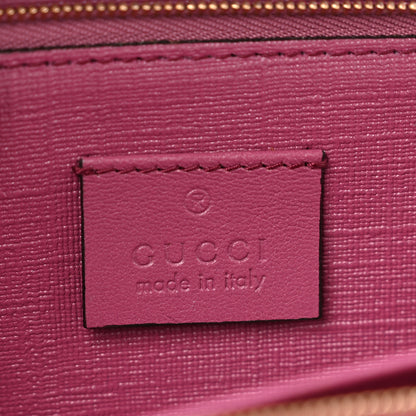 Gucci GG Supreme Monogram GG Pierce Chain Clutch Wallet Pink 8 of 12