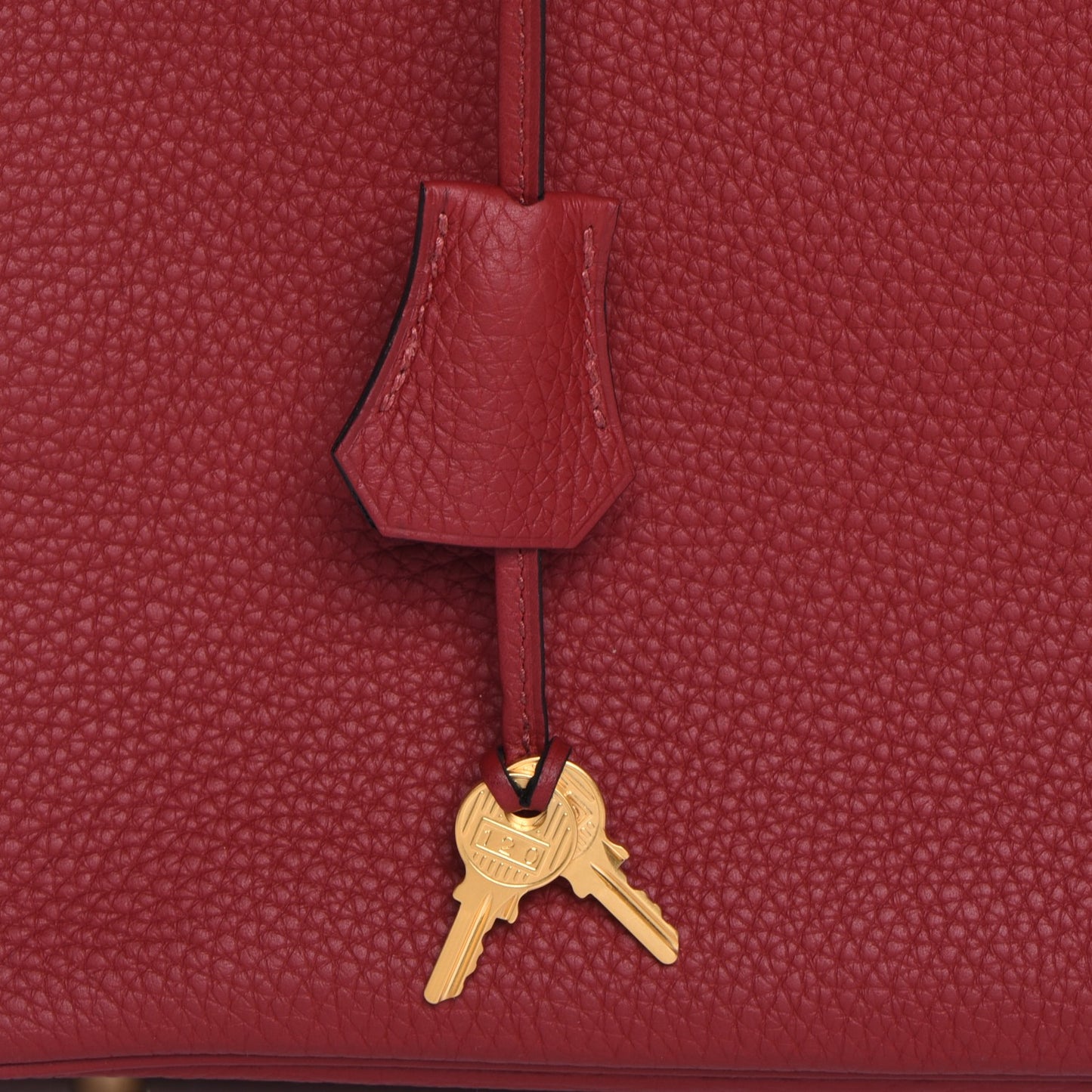 Taurillon Clemence Birkin 30 Rouge Grenat