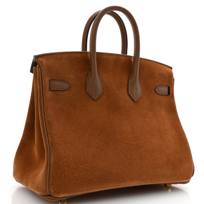 Hermes Veau Doblis Swift Grizzly Birkin 25 Alezan 4 of 21